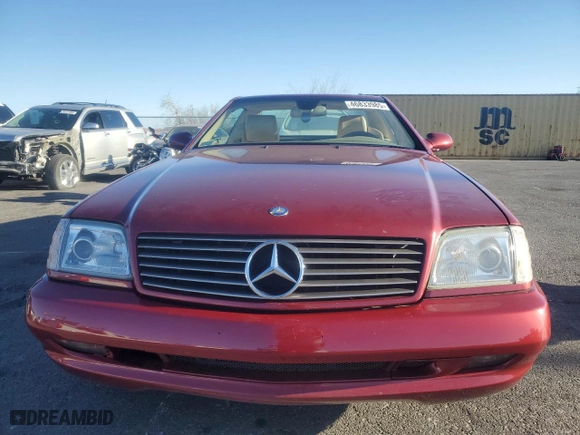 2000 Mercedes-Benz SL-Class with VIN WDBFA68F0YF193681, listed as a Copart auction lot 46833985 with 179,163 mi miles and Clean Title. Bid and sale history available at carsss.com. Image 5.