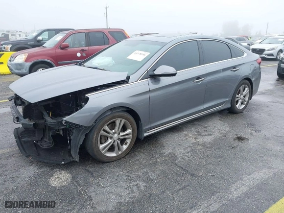 2019 Hyundai Sonata SEL with VIN 5NPE34AF4KH758422, listed as a IAAI auction lot 41378936 with 100,329 mi miles. Bid and sale history available at carsss.com. Image 2.