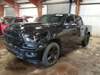 2020 Ram 1500 Lone Star with VIN 1C6SRFFT7LN301253, listed as a Copart auction lot 59405635 with 61,156 mi miles and Salvage title. Bid and sale history available at DreamBid. Image 1.