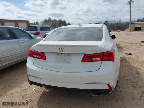 2018 Acura TLX w/Advance Pkg with VIN 19UUB2F76JA002621, listed as a IAAI auction lot 41706667 with 95,655 mi miles. Bid and sale history available at carsss.com. Image 16.
