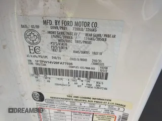 2009 Ford F-150 XL with VIN 1FTPW14V29FA77696, listed as a IAAI auction lot 41680153 with 105,527 mi miles. Bid and sale history available at carsss.com. Image 9.