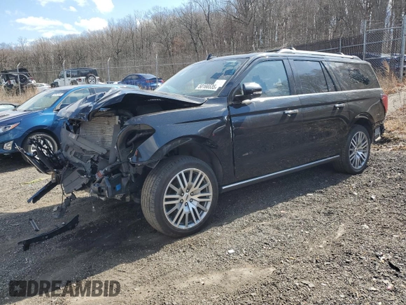 2024 Ford Expedition Max Limited z VIN 1FMJK2A89REA10004, wystawiony jako Copart lot #50166535 z przebiegiem 34 981 mil mil oraz Czysty tytuł • Clean title. Historia ofert i sprzedaży dostępna na DreamBid. Obrazek 1.