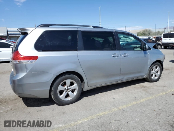 2013 Toyota Sienna LE AAS with VIN 5TDKK3DC9DS368933, listed as a Copart auction lot 53683055 with 242,125 mi miles and Salvage Title. Bid and sale history available at DreamBid. Image 3.
