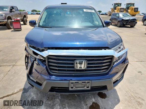 2023 Honda Ridgeline RTL with VIN 5FPYK3F50PB011150, listed as a Copart auction lot 58273325 with 38,742 mi miles and Salvage title. Bid and sale history available at DreamBid. Image 5.