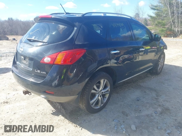 2009 Nissan Murano S with VIN JN8AZ18W89W153510, listed as a IAAI auction lot 41894233 with 140,862 mi miles and . Bid and sale history available at carsss.com. Image 4.