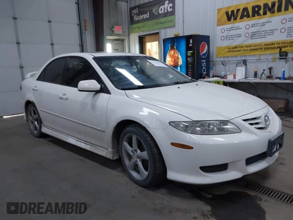 2005 Mazda 6 Sport with VIN 1YVHP80CX55M66742, listed as a IAAI auction lot 41721350 with 196,768 mi miles and . Bid and sale history available at DreamBid. Image 1.