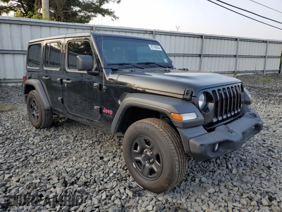 2022 Jeep Wrangler Unlimited Sport with VIN 1C4HJXDNXNW199299, listed as a Copart auction lot 67140934 with 30,996 mi miles and Salvage Title. Bid and sale history available at DreamBid. Image 4.