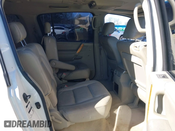 2005 Infiniti QX56 with VIN 5N3AA08C25N806337, listed as a IAAI auction lot 41317749 with 1 mi miles. Bid and sale history available at carsss.com. Image 8.