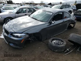 2020 BMW 2 Series M240i with VIN WBA2J5C08L7D66525, listed as a Copart auction lot 84341584 with 50,749 mi miles and Salvage Title. Bid and sale history available at carsss.com. Image 1.