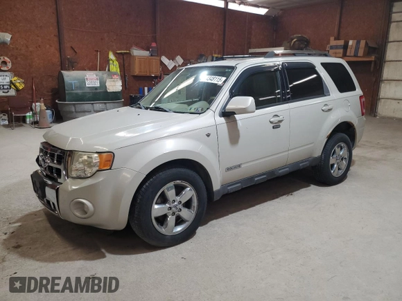 2008 Ford Escape Limited with VIN 1FMCU941X8KB24748, listed as a Copart auction lot 54348115 with 130,778 mi miles and Clean Title. Bid and sale history available at carsss.com. Image 1.