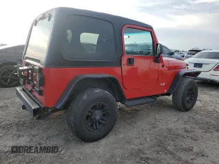 1999 Jeep Wrangler SE with VIN 1J4FY29P7XP410255, listed as a Copart auction lot 47207675 with 181,946 mi miles and Salvage Title. Bid and sale history available at carsss.com. Image 3.