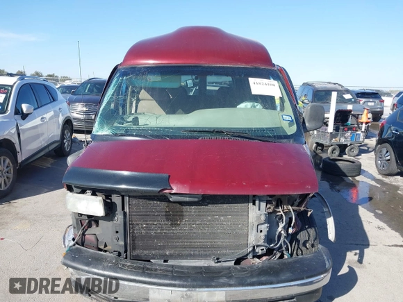 2002 Chevrolet Express with VIN 1GBFG15R021224003, listed as a IAAI auction lot 41824100 with Not Provided miles and . Bid and sale history available at DreamBid. Image 6.