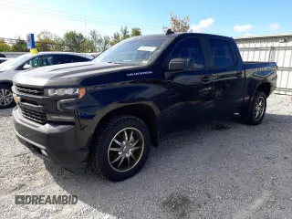 2021 Chevrolet Silverado 1500 RST with VIN 3GCUYEED0MG305146, listed as a Copart auction lot 75649424 with 101,471 mi miles and Salvage Title. Bid and sale history available at carsss.com. Image 1.