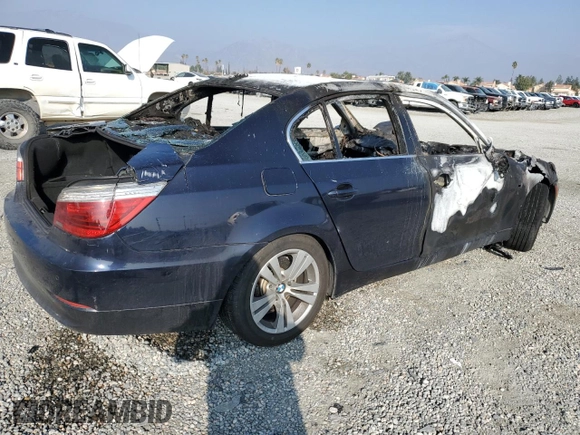 2009 BMW 5 Series 528i with VIN WBANU53509C119867, listed as a Copart auction lot 44187515 with Not Provided miles and Non Repairable. Bid and sale history available at carsss.com. Image 3.