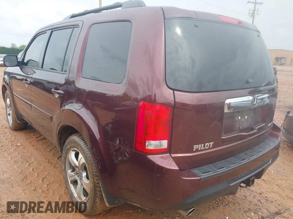 2012 Honda Pilot EX-L with VIN 5FNYF4H53CB080599, listed as a IAAI auction lot 41976159 with 100,595 mi miles and . Bid and sale history available at DreamBid. Image 3.