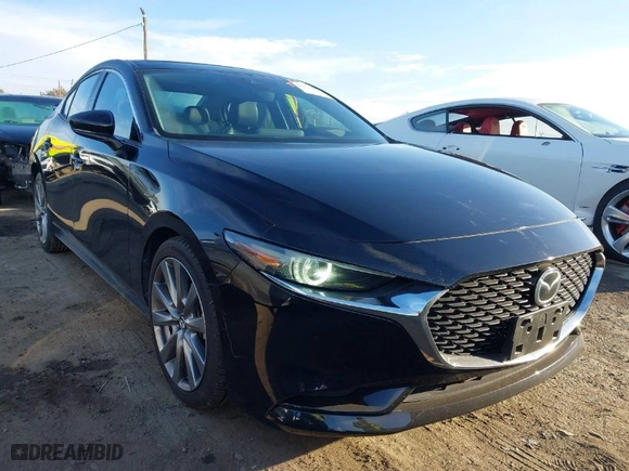 2020 Mazda Mazda3 Sedan Premium Package with VIN 3MZBPAEM2LM124405, listed as a IAAI auction lot 41478818 with 72,551 mi miles. Bid and sale history available at carsss.com. Image 1.