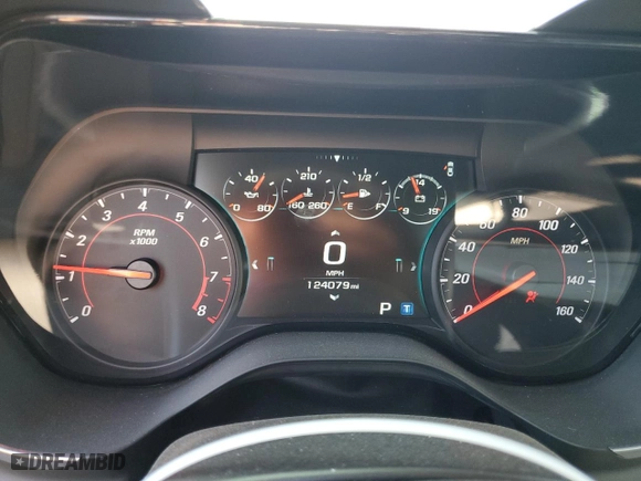 2016 Chevrolet Camaro 2LT with VIN 1G1FD3DS1G0185884, listed as a Copart auction lot 77774894 with 124,079 mi miles and Salvage Title. Bid and sale history available at carsss.com. Image 9.