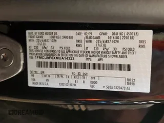 2021 Ford Escape S with VIN 1FMCU9F6XMUA14323, listed as a Copart auction lot 62992045 with 44,770 mi miles and Salvage title. Bid and sale history available at DreamBid. Image 13.