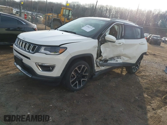2021 Jeep Compass Limited with VIN 3C4NJDCB6MT561125, listed as a IAAI auction lot 41803373 with 48,360 mi miles and . Bid and sale history available at carsss.com. Image 2.