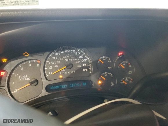 2007 GMC Sierra 2500HD Classic Work Truck with VIN 1GTHK24D77E117450, listed as a Copart auction lot 72965174 with 237,761 mi miles and Salvage Title. Bid and sale history available at carsss.com. Image 9.