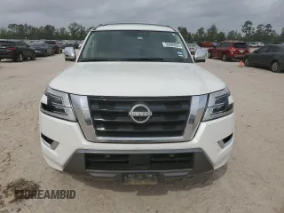 2021 Nissan Armada Platinum with VIN JN8AY2DBXM9791048, listed as a Copart auction lot 50686825 with 129,657 mi miles and Clean title. Bid and sale history available at DreamBid. Image 5.