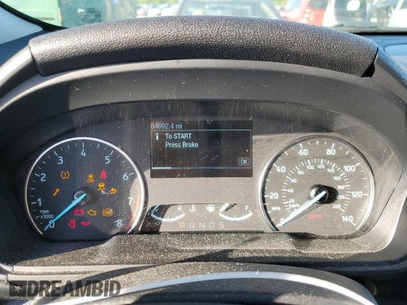 2018 Ford EcoSport SE with VIN MAJ3P1TE4JC220429, listed as a Copart auction lot 52817305 with 64,692 mi miles and Salvage title. Bid and sale history available at DreamBid. Image 9.