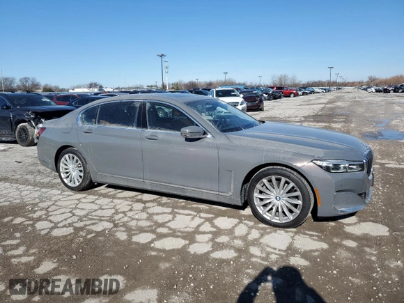 2022 BMW 7 Series 740i xDrive с VIN WBA7T4C04NCH30881, выставлен на аукционе Copart как лот 41772165 с пробегом 23 874 миль миль и Списание • Salvage title. История ставок и продаж доступна на DreamBid. Изображение 4.