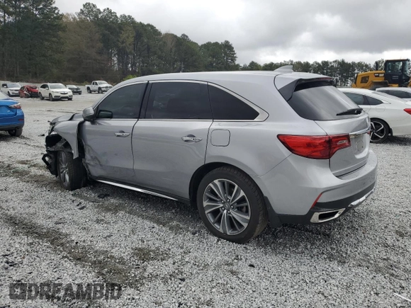 2017 Acura MDX Technology with VIN 5FRYD3H51HB006541, listed as a Copart auction lot 49956465 with Not provided miles and Salvage title. Bid and sale history available at DreamBid. Image 2.