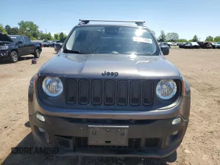 2017 Jeep Renegade Latitude with VIN ZACCJBBB2HPE66958, listed as a Copart auction lot 57961435 with 154,393 mi miles and Salvage title. Bid and sale history available at DreamBid. Image 5.