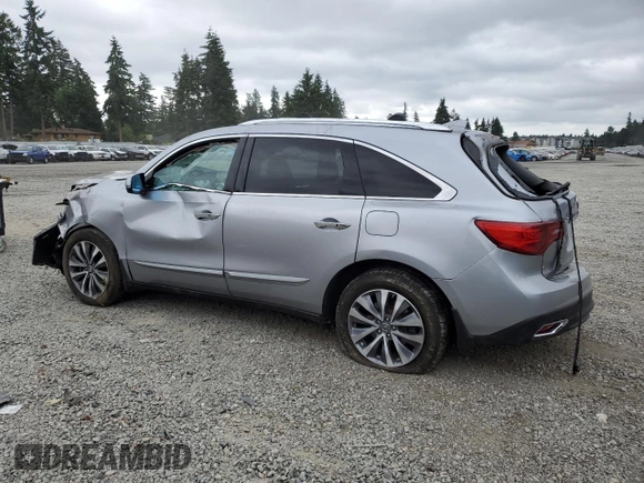 2016 Acura MDX Technology z VIN 5FRYD4H40GB013895, wystawiony jako Copart lot #60727625 z przebiegiem 190 094 mil mil oraz Szkoda całkowita • Salvage title. Historia ofert i sprzedaży dostępna na DreamBid. Obrazek 2.