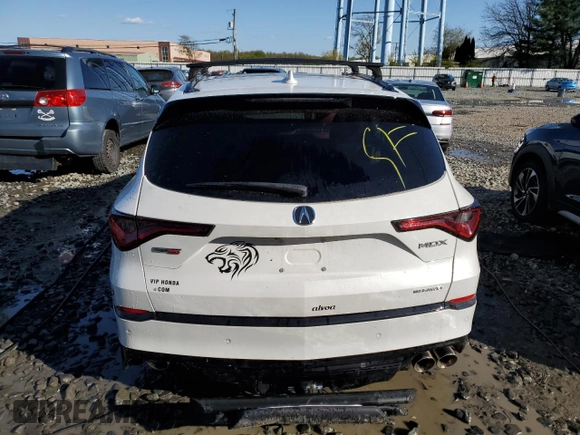 2022 Acura MDX Type S w/Advance Package with VIN 5J8YD8H81NL003058, listed as a Copart auction lot 51652394 with 0 mi miles. Bid and sale history available at carsss.com. Image 6.