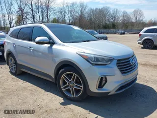 2017 Hyundai Santa Fe Limited Ultimate with VIN KM8SRDHF1HU212114, listed as a IAAI auction lot 41910471 with 135,335 mi miles. Bid and sale history available at carsss.com. Image 1.