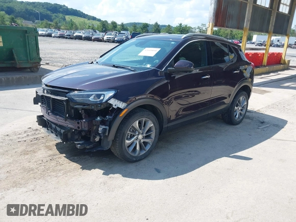 2021 Buick Encore GX Essence with VIN KL4MMGSL0MB138843, listed as a IAAI auction lot 42605890 with 34,850 mi miles and . Bid and sale history available at DreamBid. Image 2.