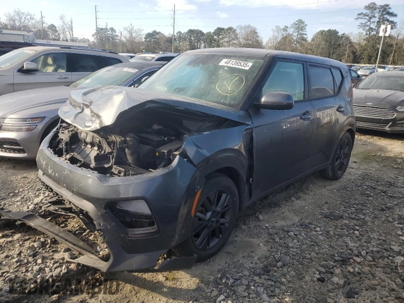 2021 Kia Soul EX with VIN KNDJ33AU6M7776628, listed as a Copart auction lot 48139535 with 71,658 mi miles and Salvage Title. Bid and sale history available at carsss.com. Image 1.