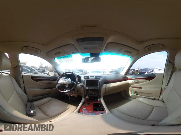 2009 Lexus LS 460 with VIN JTHBL46F195088008, listed as a IAAI auction lot 42726869 with 90,569 mi miles and . Bid and sale history available at DreamBid. Image 18.