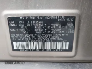 2014 Subaru Outback Limited with VIN 4S4BRBLC9E3212803, listed as a IAAI auction lot 40768635 with 173,447 mi miles and . Bid and sale history available at DreamBid. Image 9.