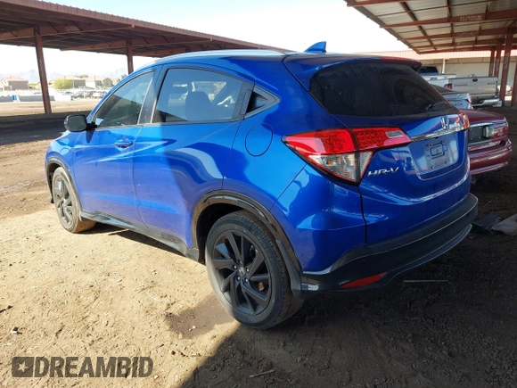 2022 Honda HR-V Sport with VIN 3CZRU6H16NM710451, listed as a IAAI auction lot 41861421 with 39,701 mi miles. Bid and sale history available at carsss.com. Image 3.