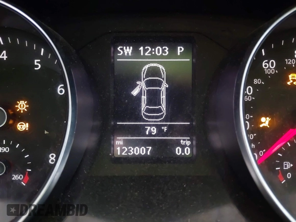 2016 Volkswagen Passat 1.8T SE with VIN 1VWBT7A35GC011129, listed as a IAAI auction lot 39977788 with 123,007 mi miles. Bid and sale history available at carsss.com. Image 7.