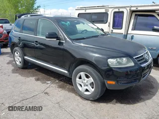 2007 Volkswagen Touareg V6 with VIN WVGLE77L97D003680, listed as a IAAI auction lot 42224505 with 145,052 mi miles and . Bid and sale history available at DreamBid. Image 1.