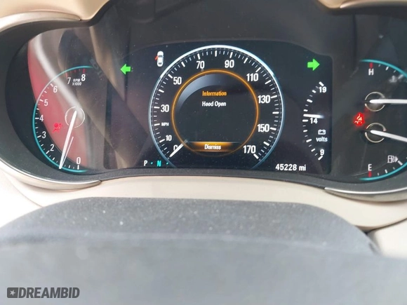 2015 Buick LaCrosse Leather with VIN 1G4GB5G36FF273449, listed as a IAAI auction lot 42059786 with 45,228 mi miles. Bid and sale history available at carsss.com. Image 7.