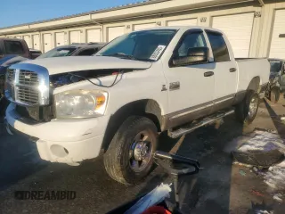 2008 Dodge 2500 Laramie with VIN 3D7KS28A38G229619, listed as a Copart auction lot 88033455 with 232,637 mi miles and Salvage title. Bid and sale history available at DreamBid. Image 1.