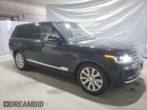 2017 Land Rover Range Rover HSE with VIN SALGS2FV1HA373098, listed as a Copart auction lot 53169525 with 87,037 mi miles and Salvage title. Bid and sale history available at DreamBid. Image 4.