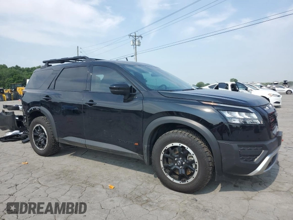 2024 Nissan Pathfinder Rock Creek with VIN 5N1DR3BD6RC274142, listed as a Copart auction lot 59990055 with 9,921 mi miles and Salvage title. Bid and sale history available at DreamBid. Image 4.