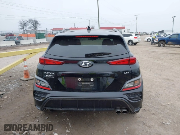 2023 Hyundai Kona N Line with VIN KM8K33A39PU989957, listed as a IAAI auction lot 41505290 with 29,134 mi miles and . Bid and sale history available at DreamBid. Image 16.