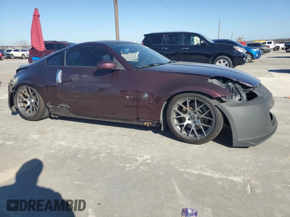 2006 Nissan 350Z Touring with VIN JN1AZ34D96M303839, listed as a Copart auction lot 42945145 with 151,779 mi miles and Salvage Title. Bid and sale history available at carsss.com. Image 4.