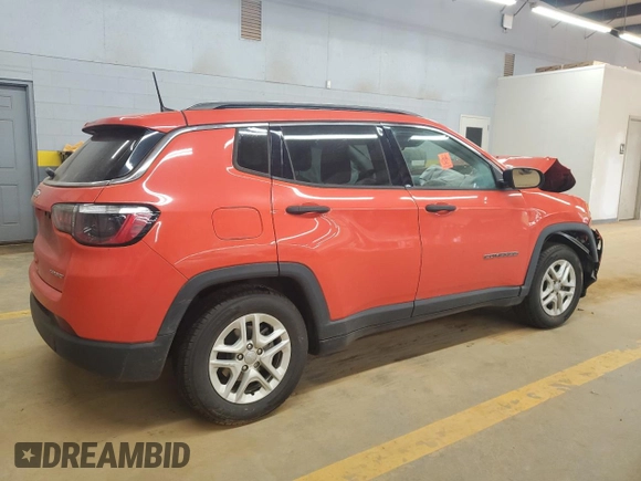 2021 Jeep Compass Sport с VIN 3C4NJCAB8MT508181, выставлен на аукционе Copart как лот 55477055 с пробегом Не указан миль и Списание • Salvage title. История ставок и продаж доступна на DreamBid. Изображение 3.