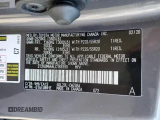 2020 Lexus RX 350 z VIN 2T2HZMAA4LC169399, wystawiony jako Copart lot #58226385 z przebiegiem 20 489 mil mil oraz Szkoda całkowita • Salvage title. Historia ofert i sprzedaży dostępna na DreamBid. Obrazek 13.
