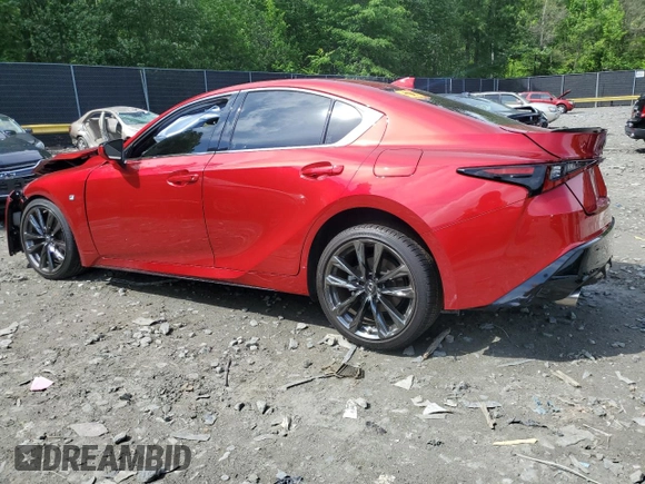 2022 Lexus IS 350 F Sport with VIN JTHGZ1E26N5026437, listed as a Copart auction lot 55874885 with Not provided miles and Salvage title. Bid and sale history available at DreamBid. Image 2.