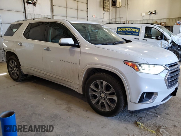 2020 Chevrolet Traverse Premier with VIN 1GNEVKKW9LJ138999, listed as a Copart auction lot 46664665 with 67,329 mi miles and Salvage Title. Bid and sale history available at carsss.com. Image 4.