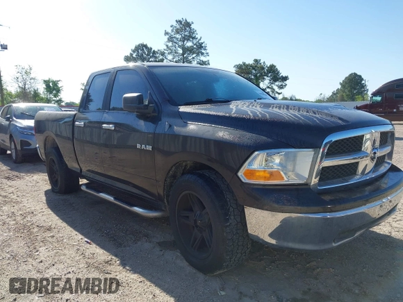 2010 Dodge 1500 SLT with VIN 1D7RB1GP7AS214036, listed as a IAAI auction lot 41950566 with 156,643 mi miles. Bid and sale history available at carsss.com. Image 1.